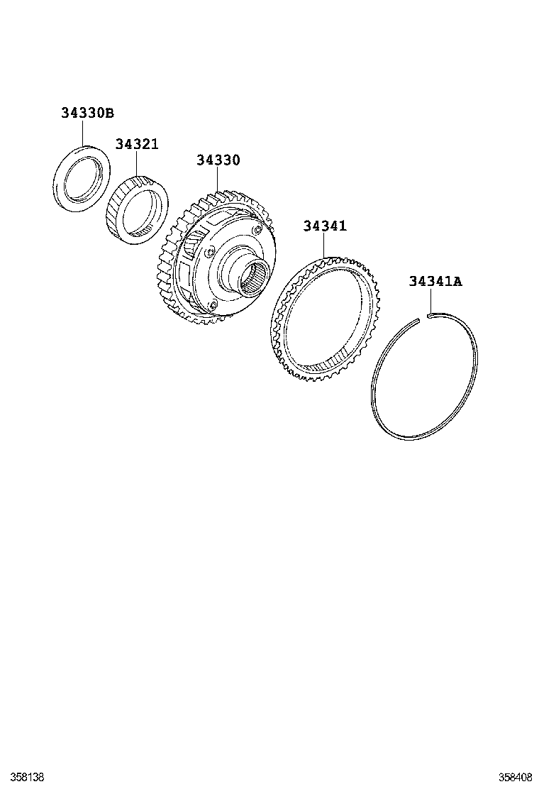  ES250 350 300H |  OVERDRIVE GEAR ATM