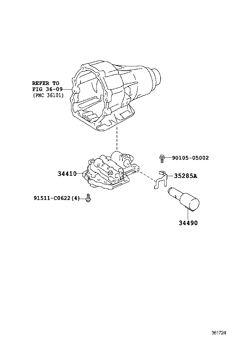  GS GS HYBRID |  TRANSFER VALVE BODY VALVE LEVER