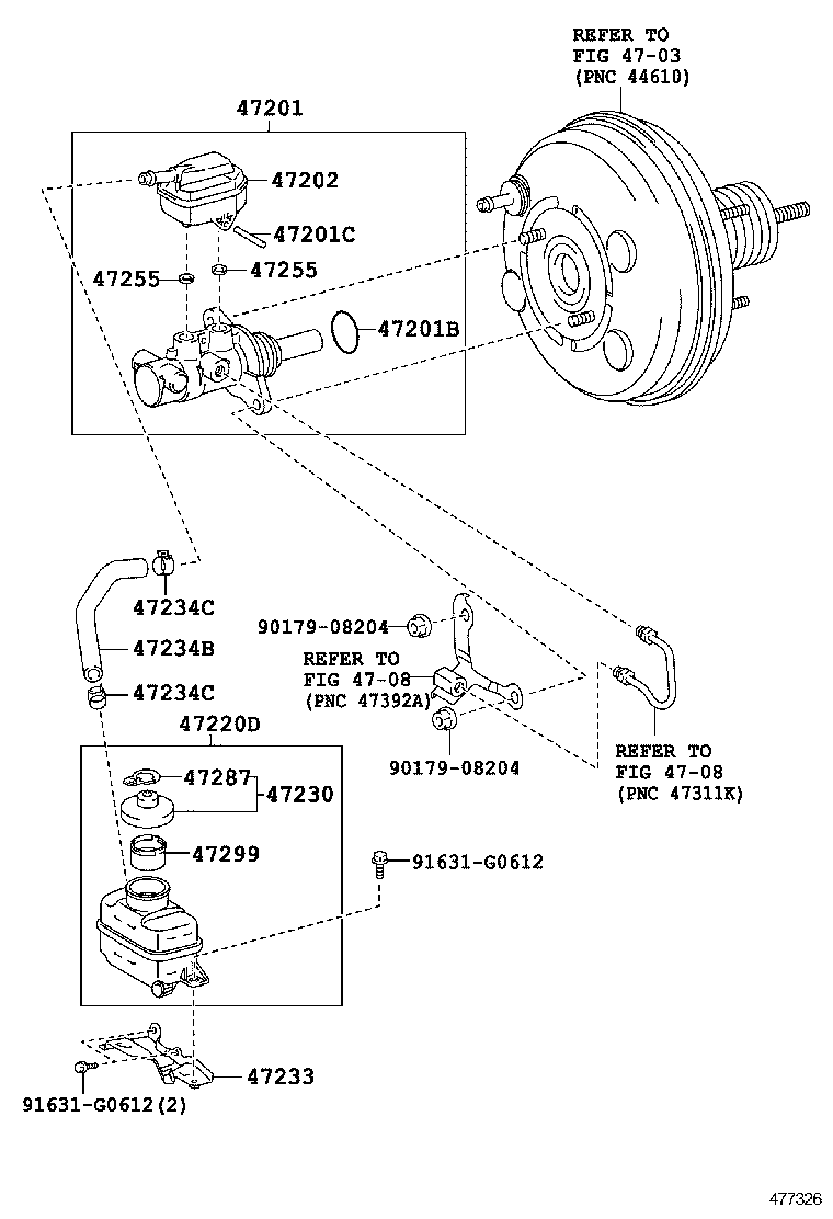  RX270 350 450H |  BRAKE MASTER CYLINDER