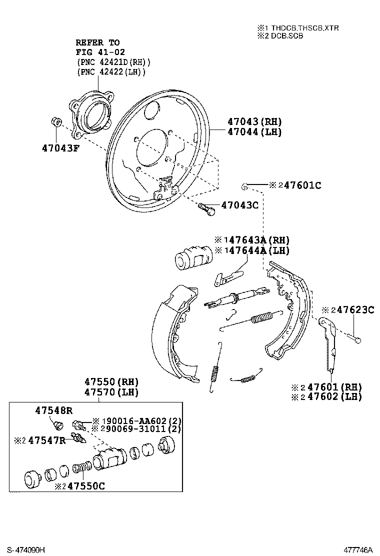  HILUX |  REAR DRUM BRAKE WHEEL CYLINDER BACKING PLATE