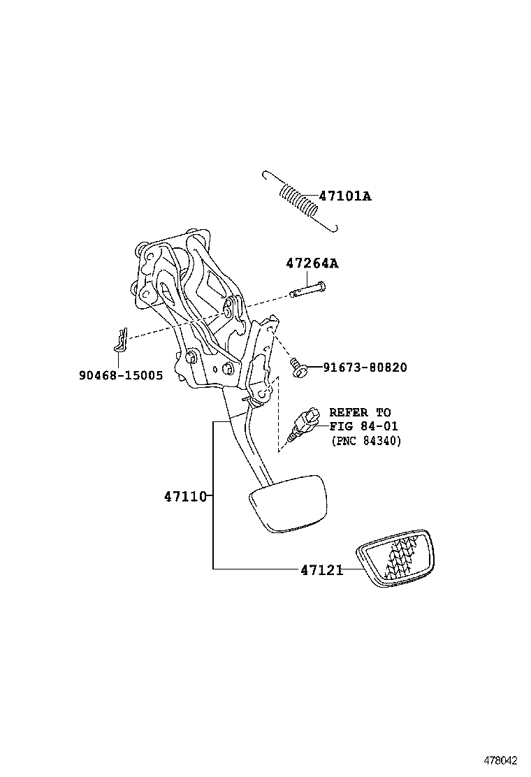  GS GS HYBRID |  BRAKE PEDAL BRACKET