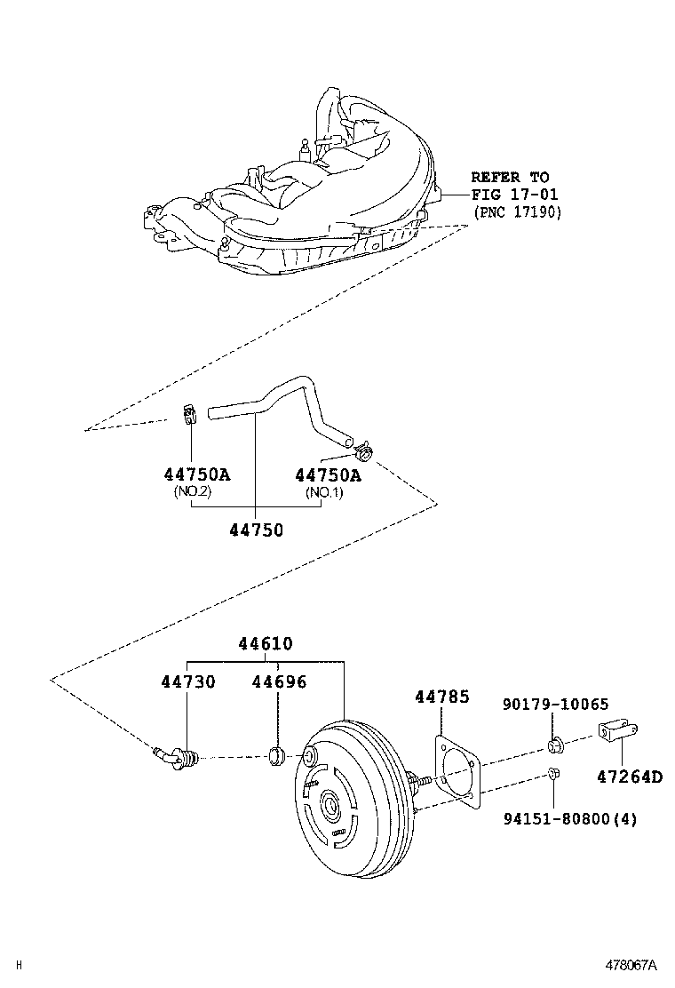  GS GS HYBRID |  BRAKE BOOSTER VACUUM TUBE