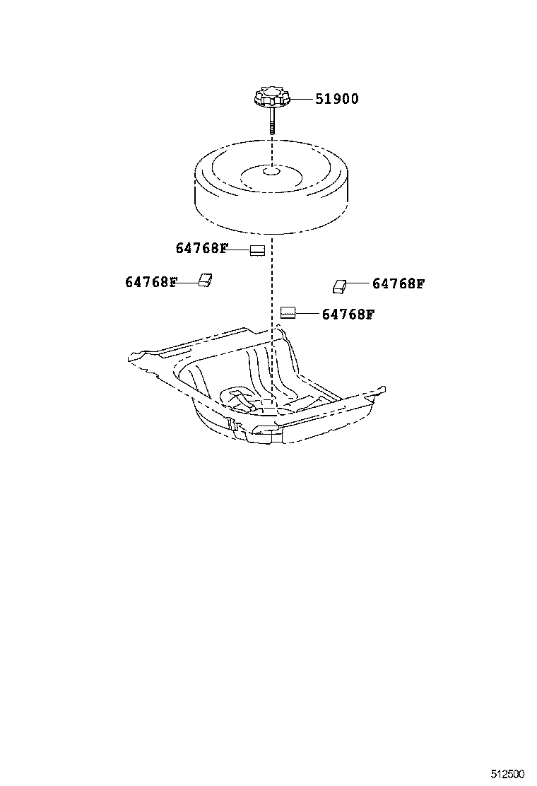  ES250 350 300H |  SPARE WHEEL CARRIER