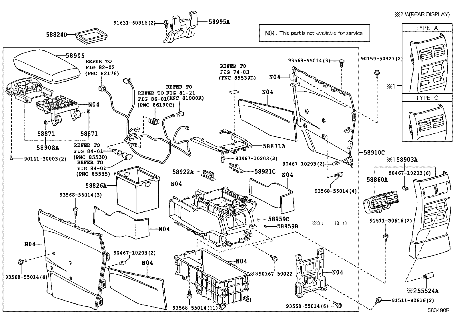  RX270 350 450H |  CONSOLE BOX BRACKET