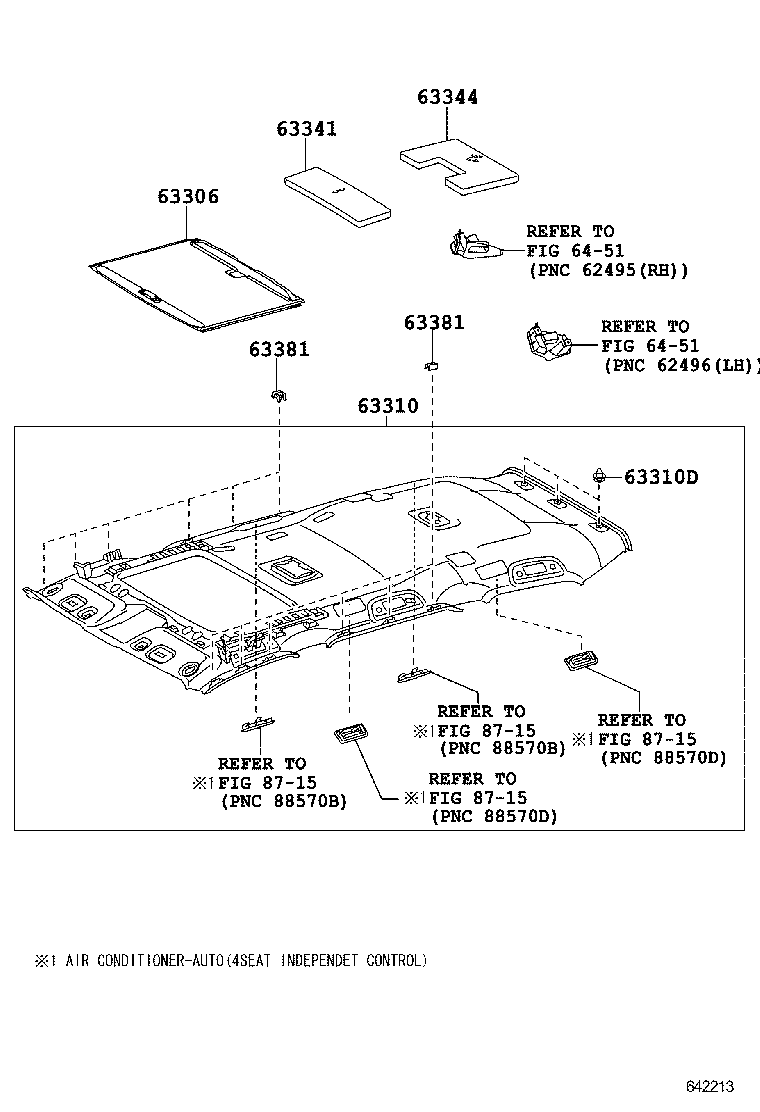  LAND CRUISER 200 |  ROOF HEADLINING SILENCER PAD