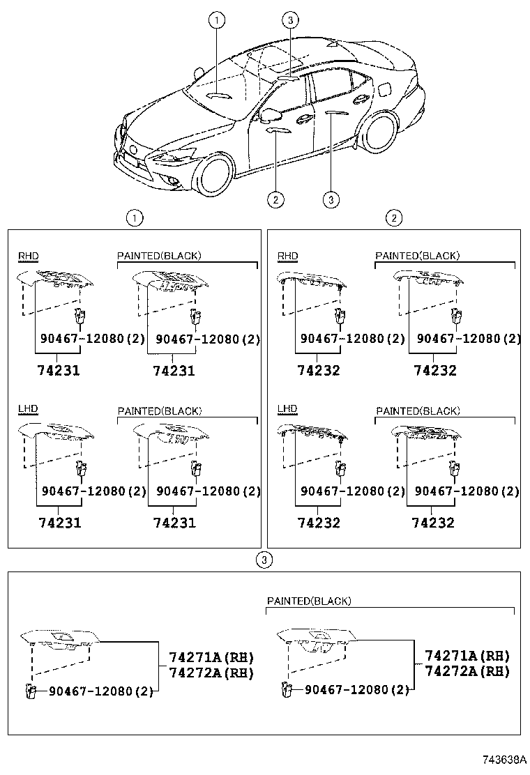  IS250 300H |  ARMREST VISOR