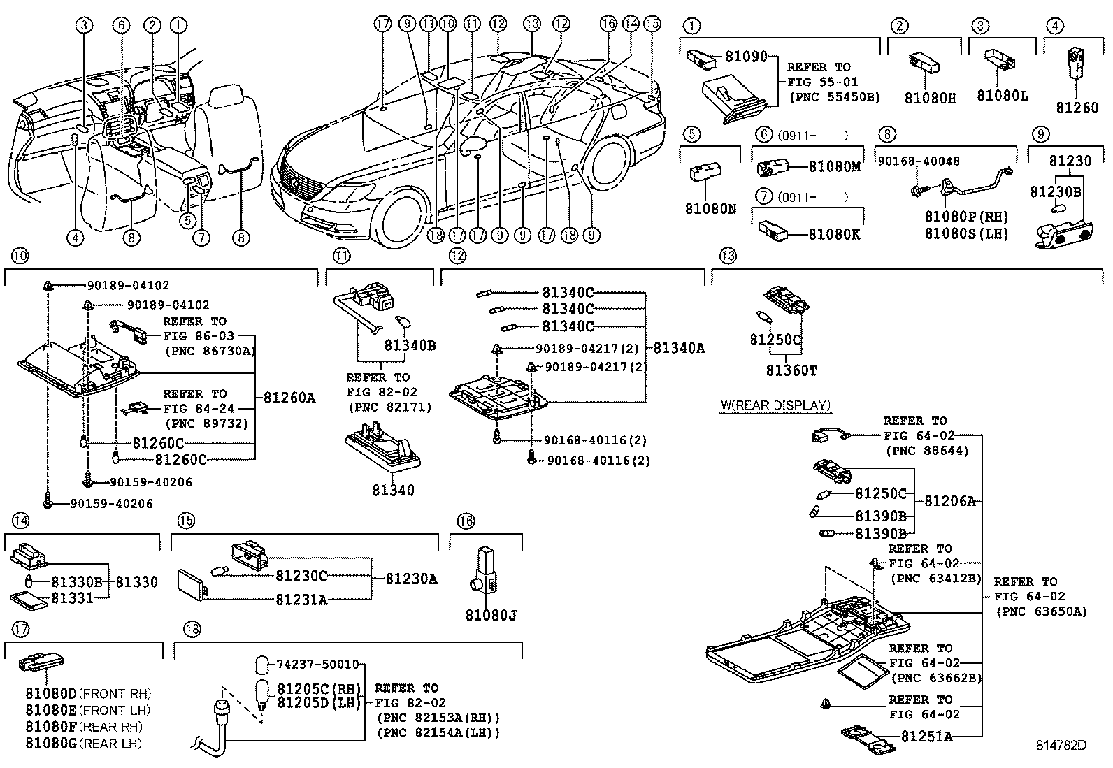  LS600H 600HL |  INTERIOR LAMP