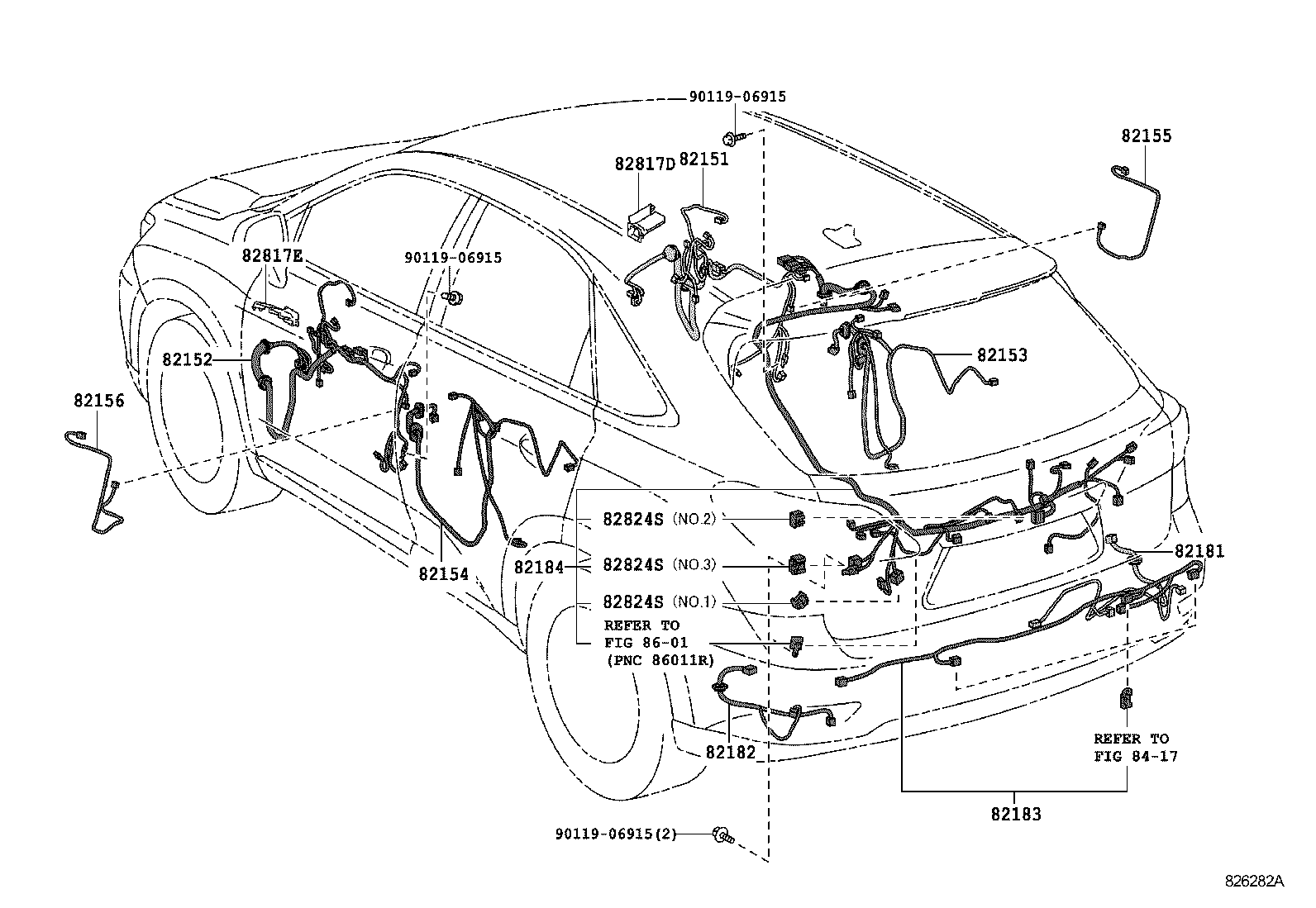  RX270 350 450H |  WIRING CLAMP