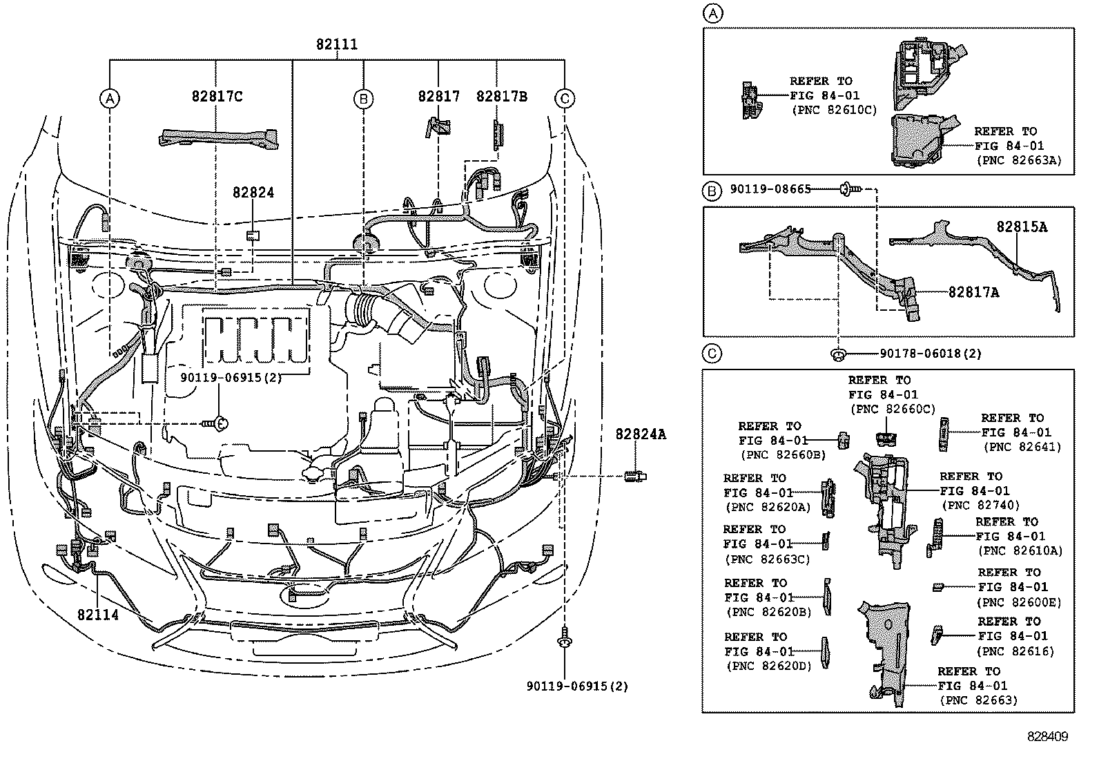  ES250 350 300H |  WIRING CLAMP