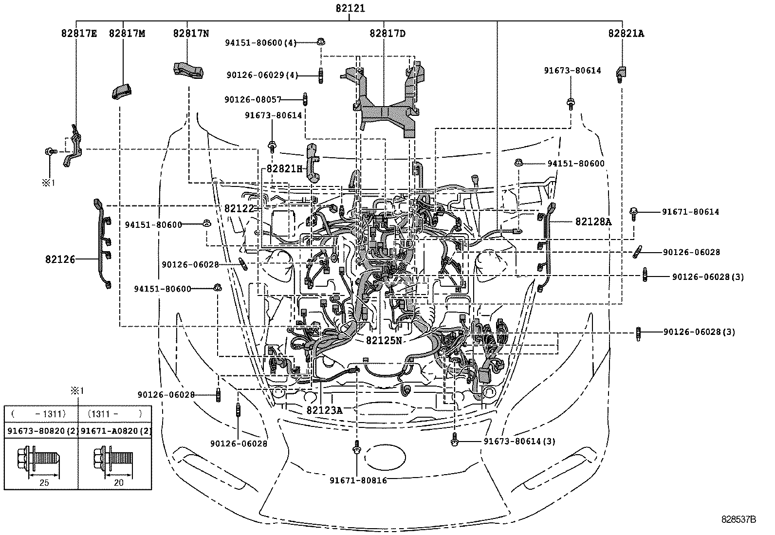  LS460 460L |  WIRING CLAMP