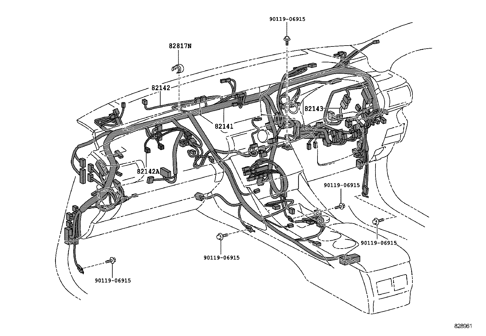  IS250 300H |  WIRING CLAMP