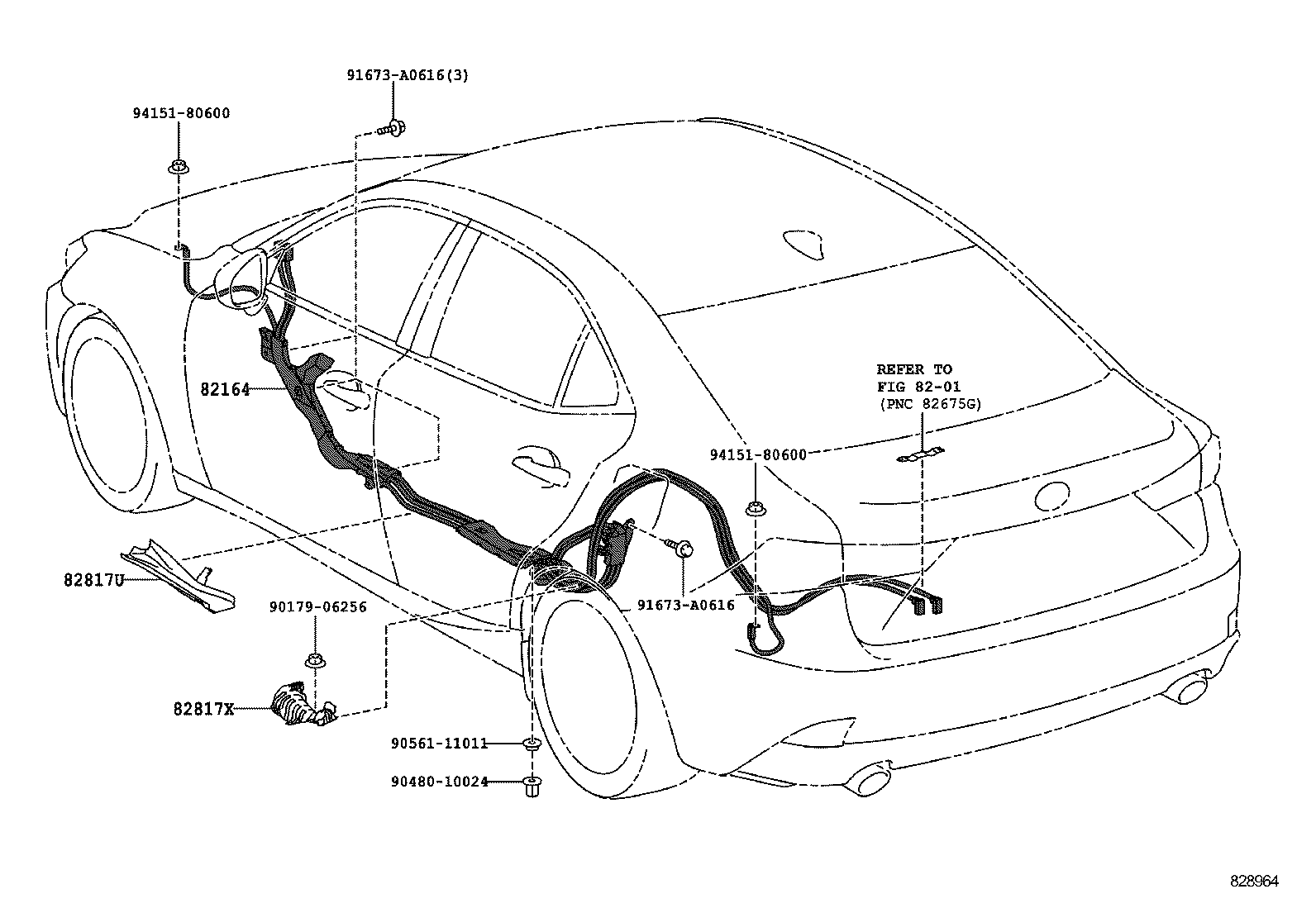  IS250 300H |  WIRING CLAMP