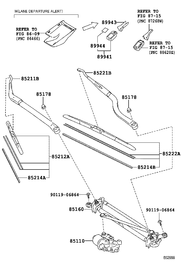  ES250 350 300H |  WINDSHIELD WIPER