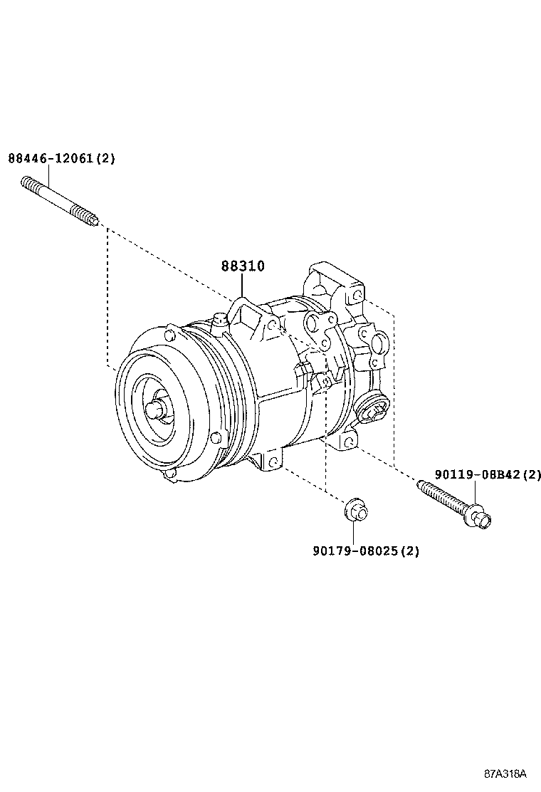  RAV4 |  HEATING AIR CONDITIONING COMPRESSOR