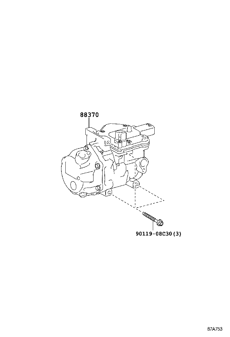  PRIUS |  HEATING AIR CONDITIONING COMPRESSOR