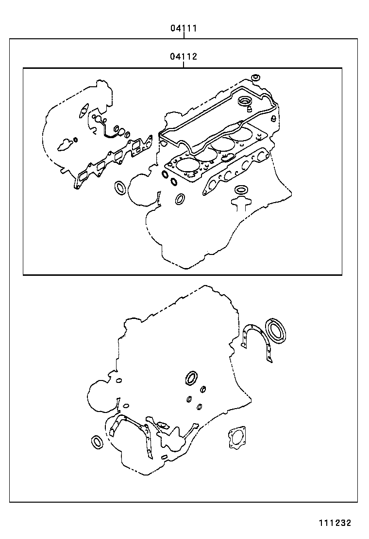  COROLLA |  ENGINE OVERHAUL GASKET KIT