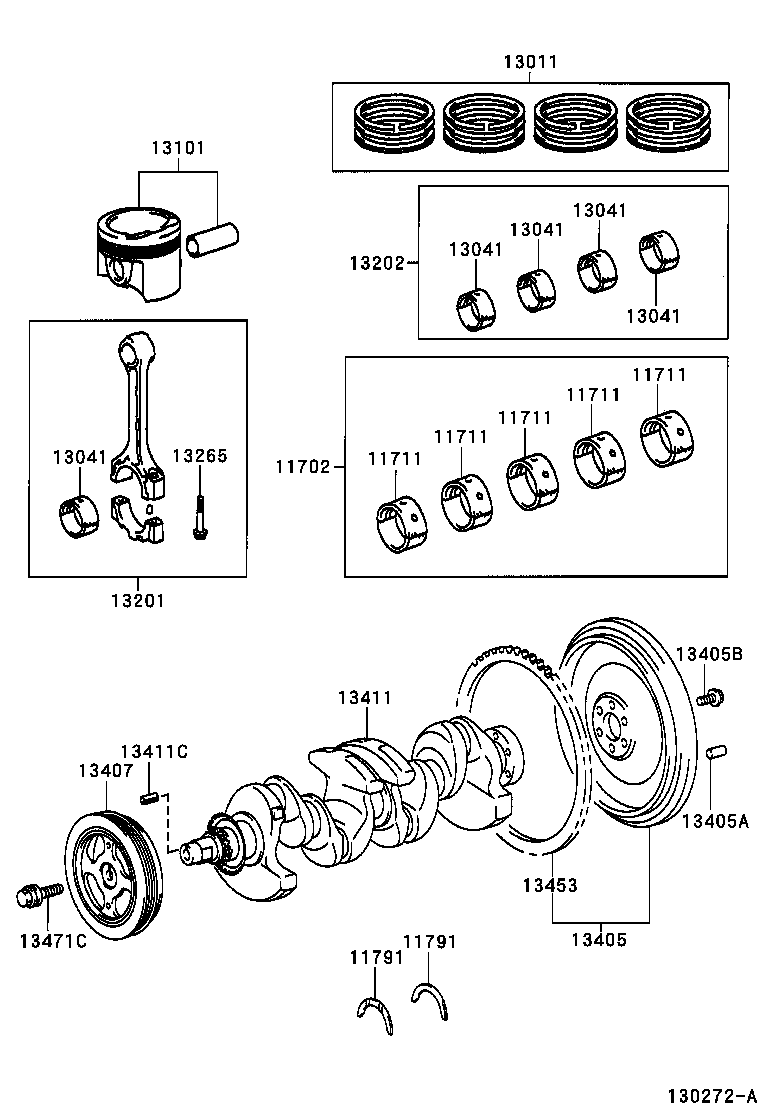  YARIS ECHO VERSO |  CRANKSHAFT PISTON