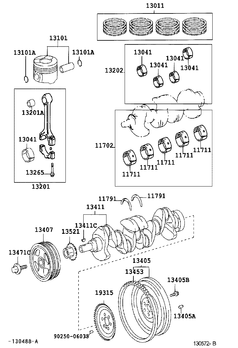  YARIS |  CRANKSHAFT PISTON