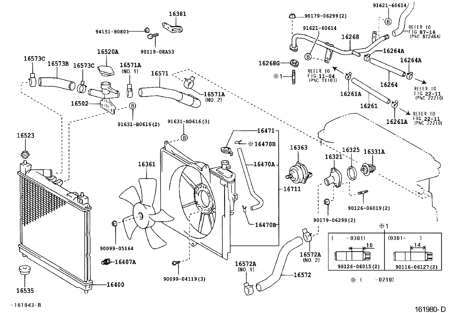  YARIS |  RADIATOR WATER OUTLET