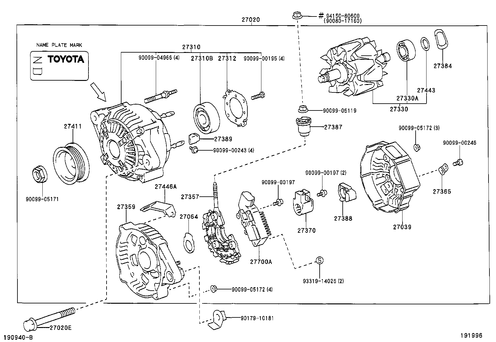  YARIS |  ALTERNATOR