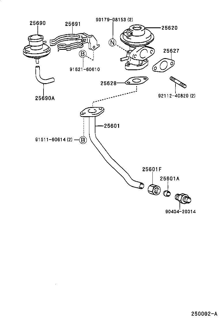  CAMRY |  EXHAUST GAS RECIRCULATION SYSTEM