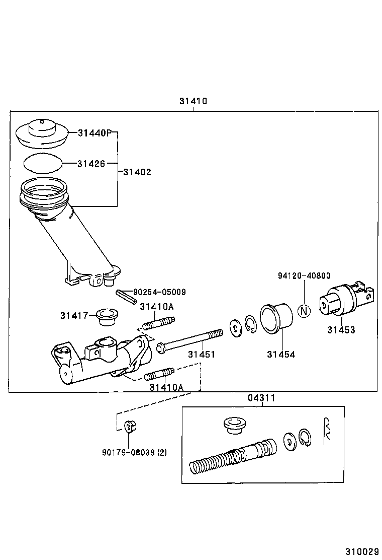  CAMRY |  CLUTCH MASTER CYLINDER