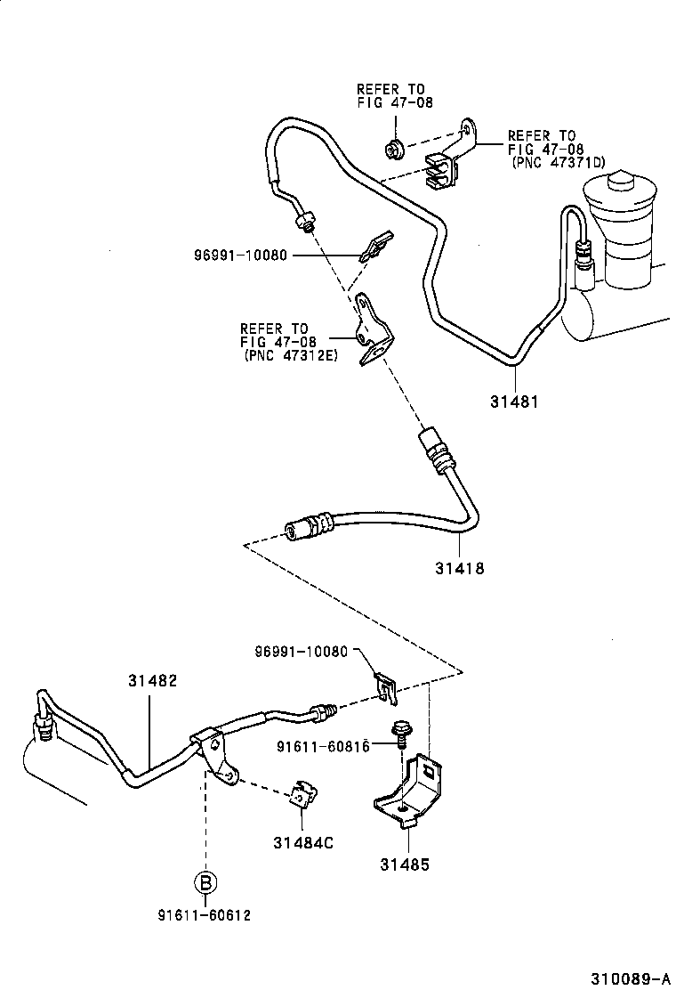  CAMRY |  CLUTCH PEDAL FLEXIBLE HOSE