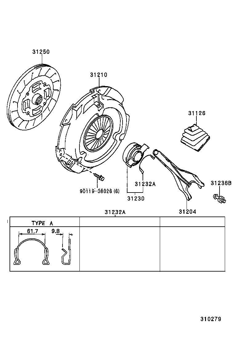  RAV4 |  CLUTCH RELEASE FORK