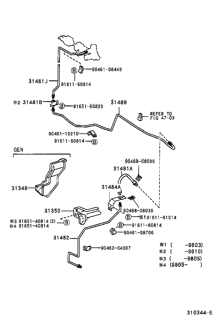  DYNA 100 |  CLUTCH PEDAL FLEXIBLE HOSE