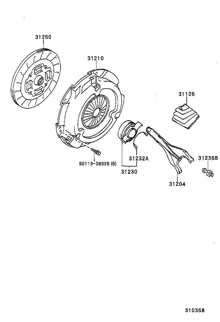  AVENSIS |  CLUTCH RELEASE FORK