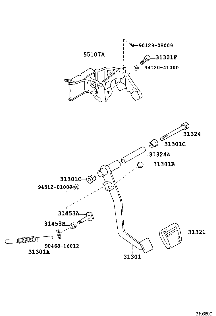  HILUX |  CLUTCH PEDAL FLEXIBLE HOSE