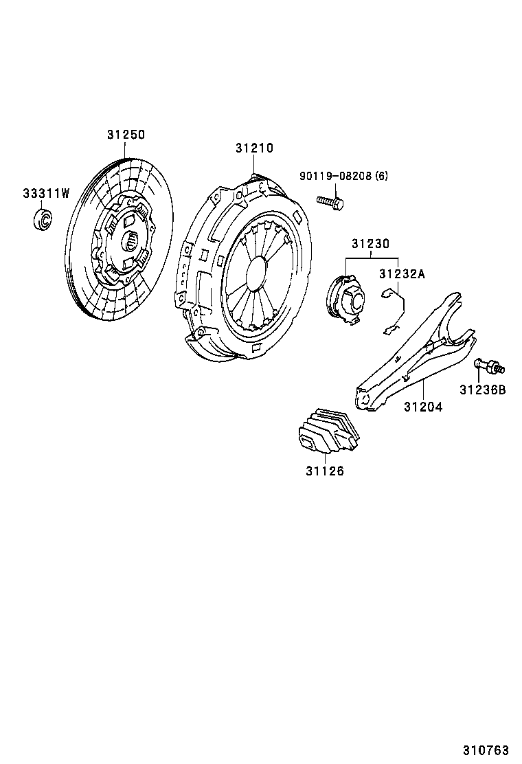  DYNA 200 |  CLUTCH RELEASE FORK