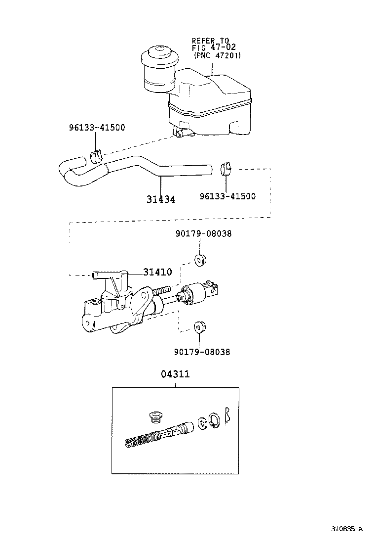  CAMRY |  CLUTCH MASTER CYLINDER