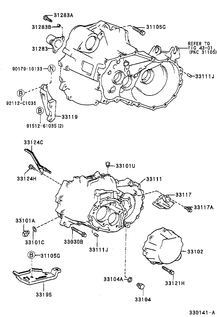  CAMRY |  CLUTCH HOUSING TRANSMISSION CASE MTM