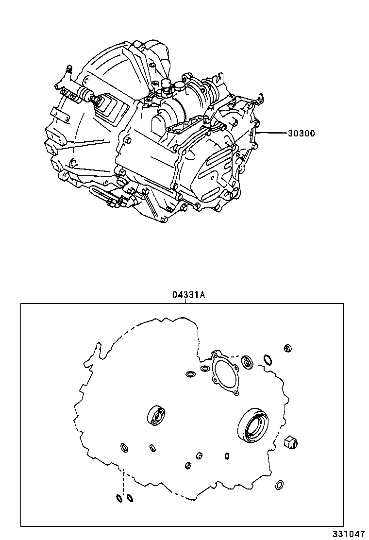  AVENSIS |  TRANSAXLE OR TRANSMISSION ASSY GASKET KIT MTM