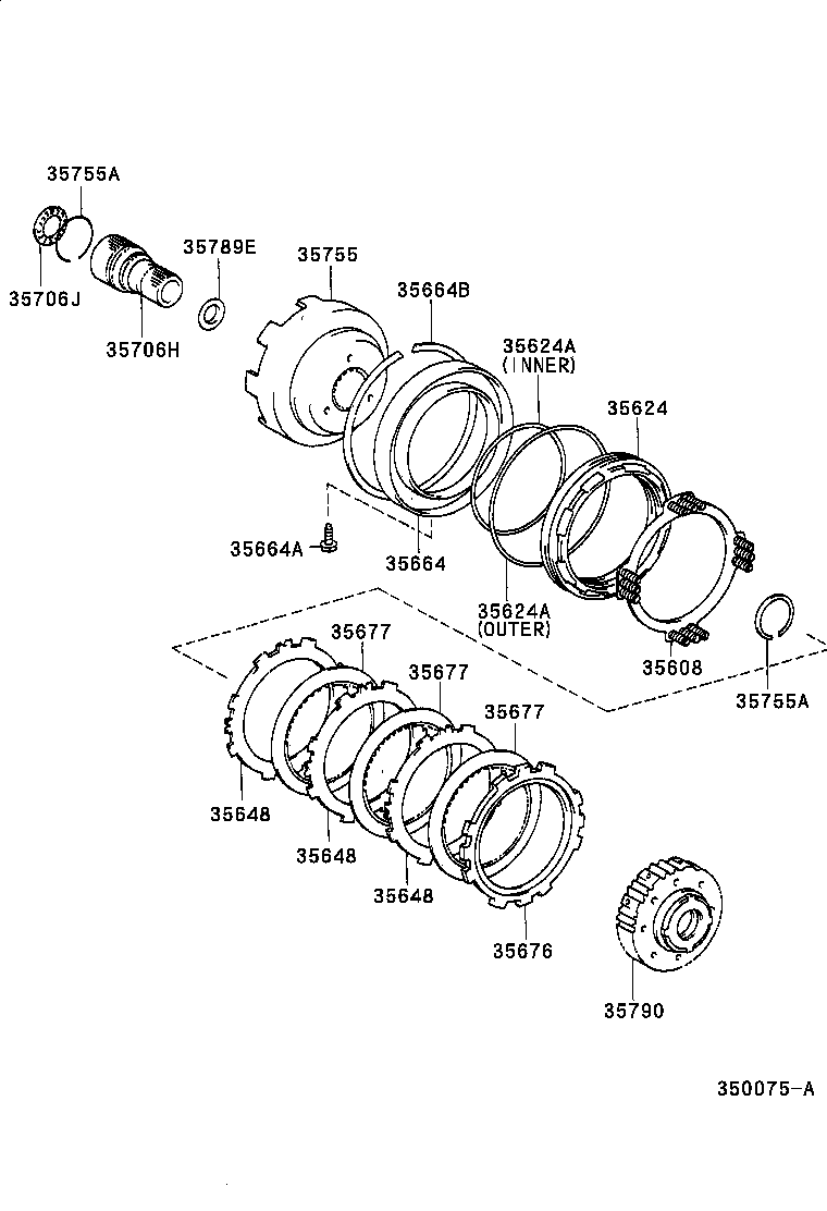  CAMRY |  CENTER SUPPORT PLANETARY SUN GEAR ATM