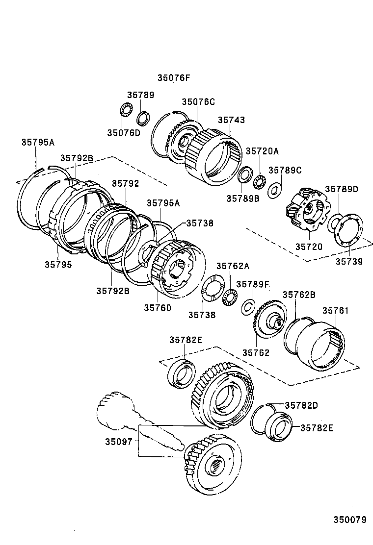  CAMRY |  PLANETARY GEAR REVERSE PISTON COUNTER GEAR ATM