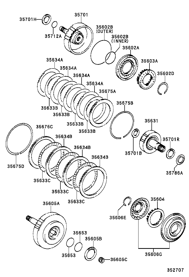  AVENSIS |  BRAKE BAND MULTIPLE DISC CLUTCH ATM