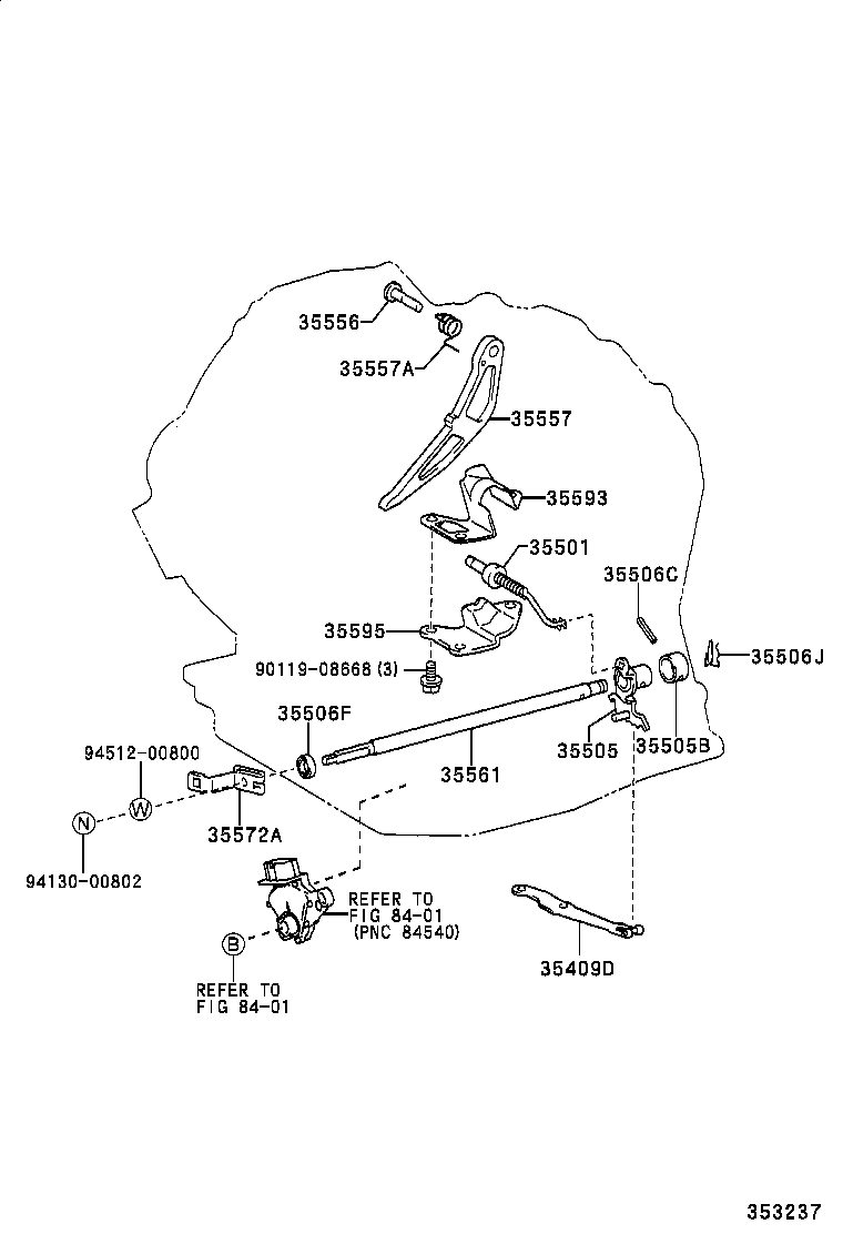  COROLLA VERSO |  THROTTLE LINK VALVE LEVER ATM