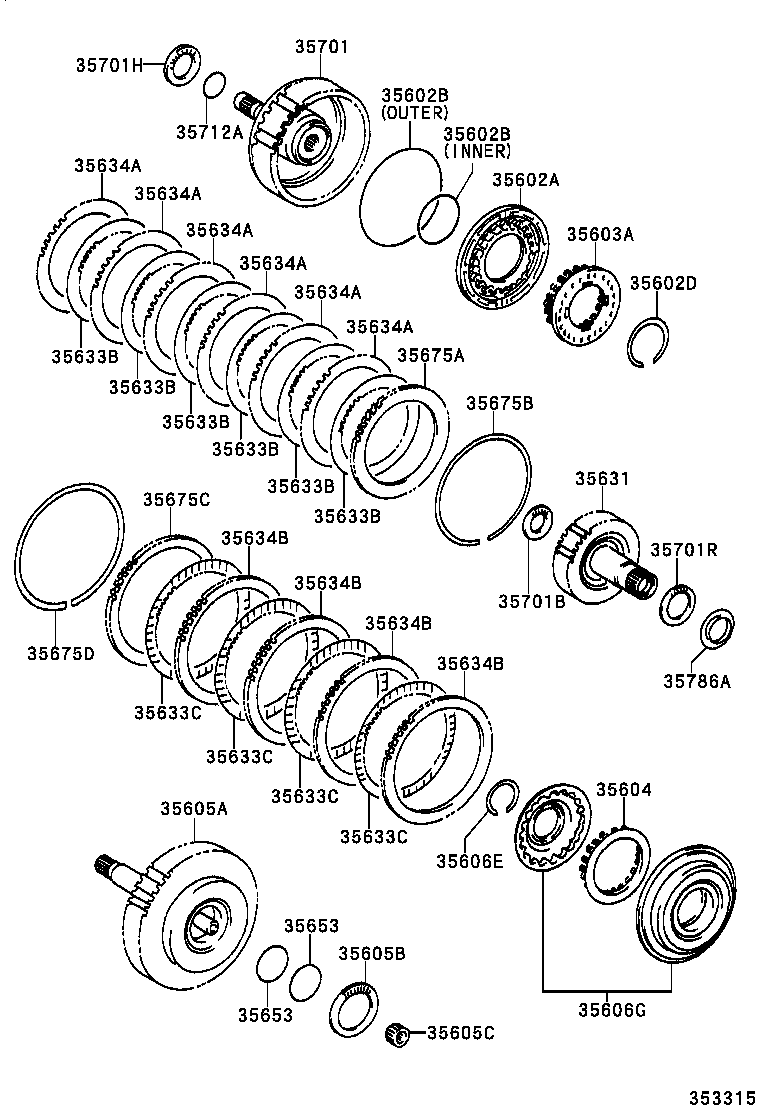 CAMRY |  BRAKE BAND MULTIPLE DISC CLUTCH ATM