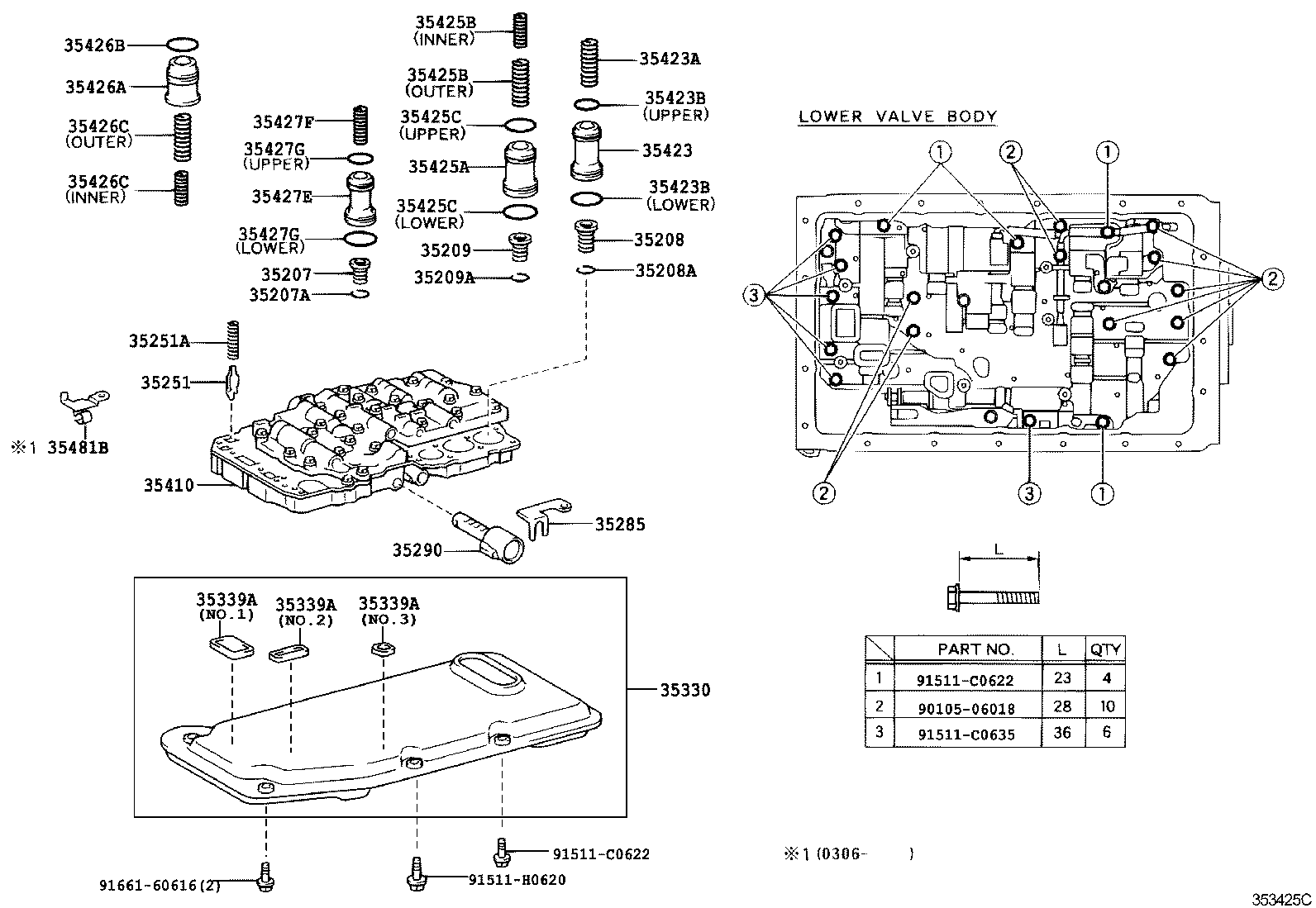  HILUX |  VALVE BODY OIL STRAINER ATM