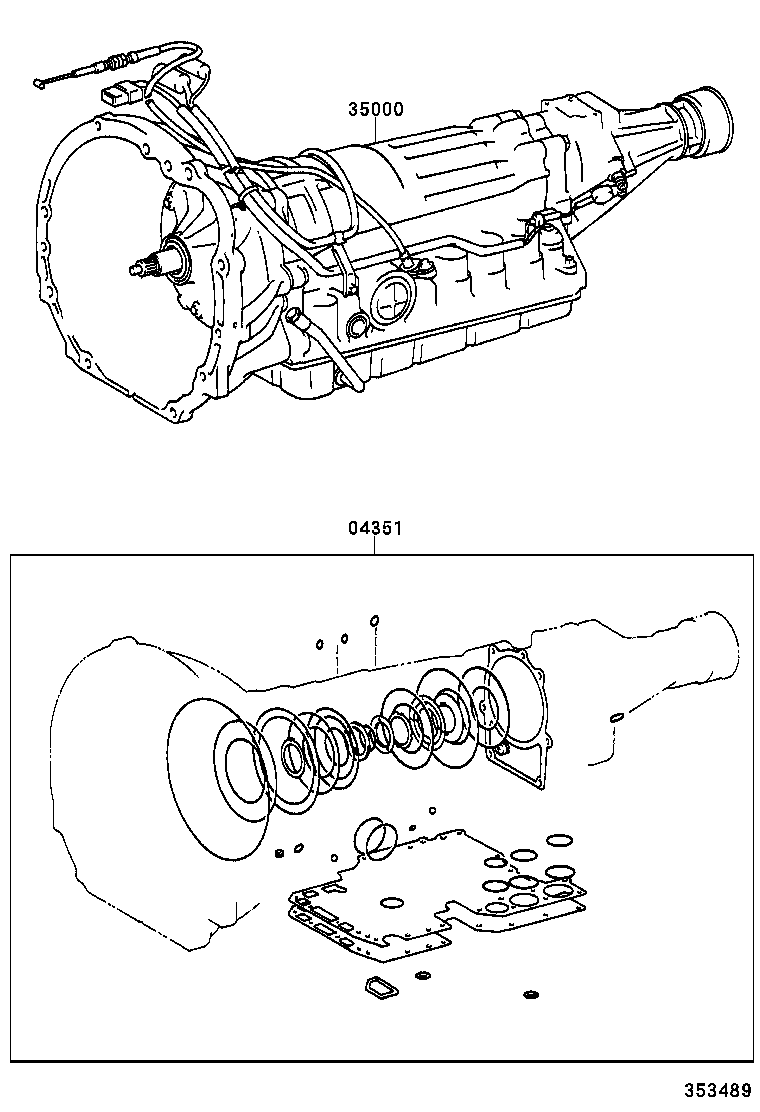  HIACE HIACE S B V |  TRANSAXLE OR TRANSMISSION ASSY GASKET KIT ATM