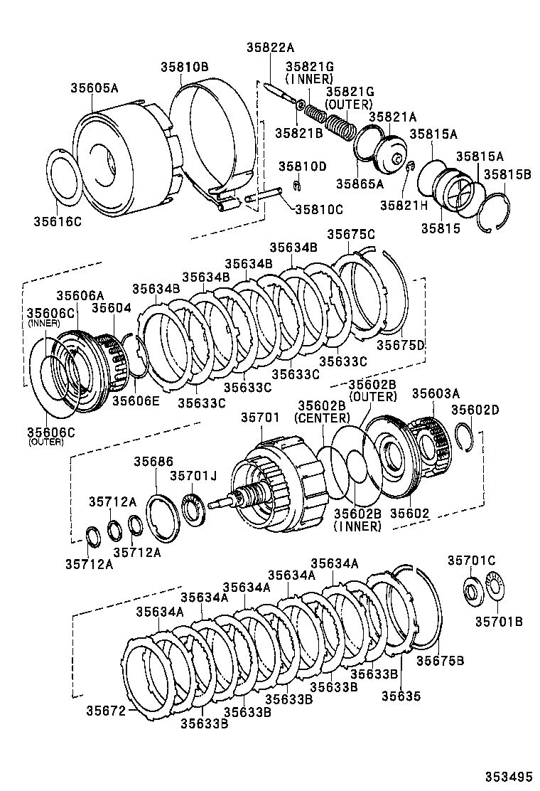  HIACE HIACE S B V |  BRAKE BAND MULTIPLE DISC CLUTCH ATM