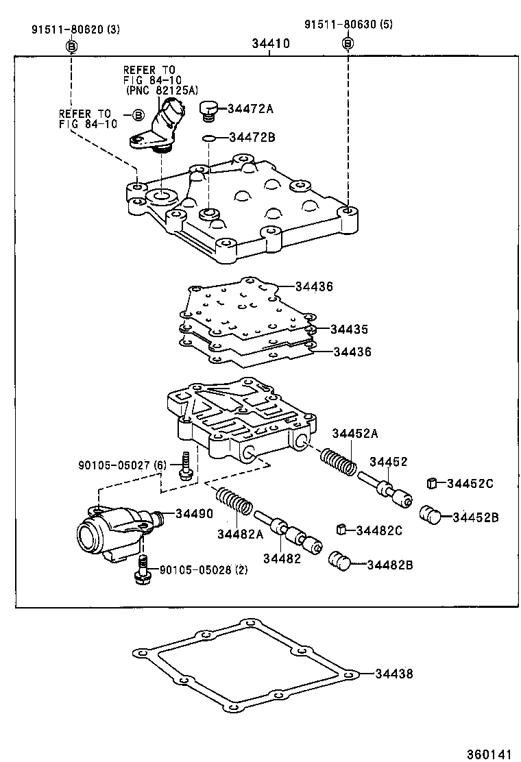  RAV4 |  TRANSFER VALVE BODY VALVE LEVER