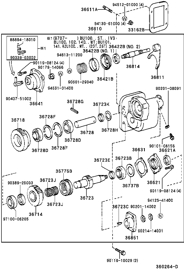  DYNA 200 |  POWER TAKE OFF CASE GEAR