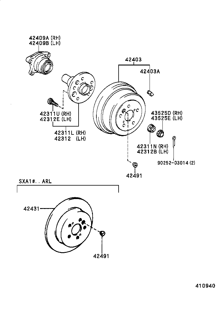  RAV4 |  REAR AXLE SHAFT HUB