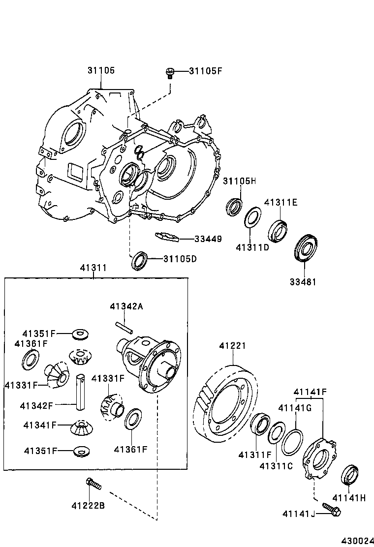  CAMRY |  FRONT AXLE HOUSING DIFFERENTIAL