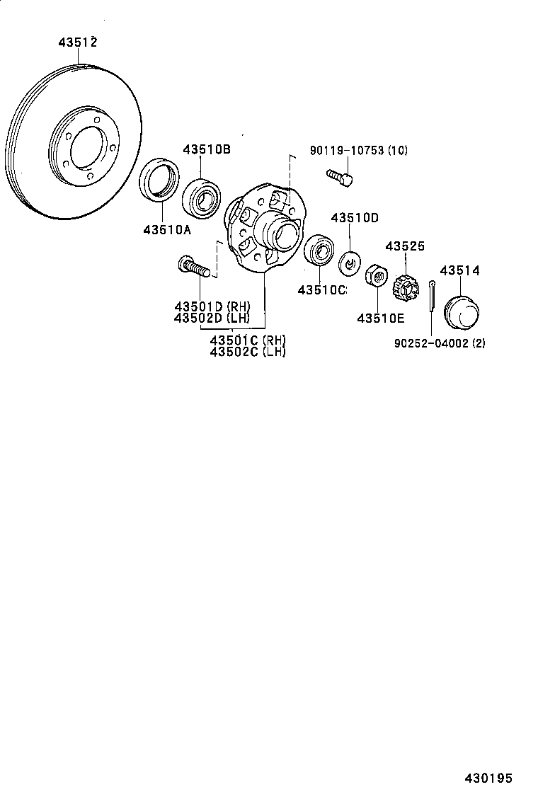  DYNA 100 |  FRONT AXLE HUB