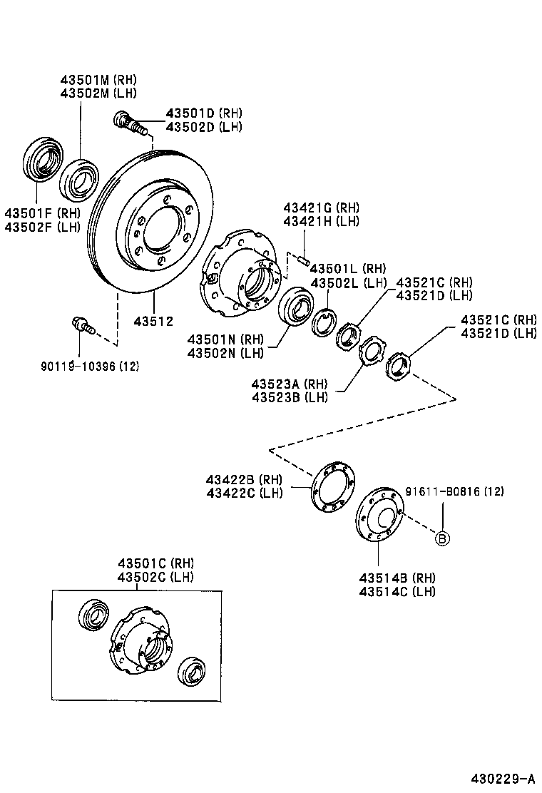  HILUX |  FRONT AXLE HUB