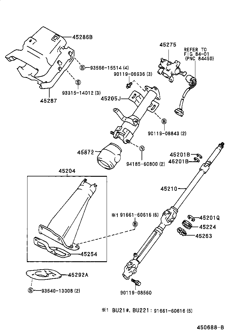  DYNA 200 |  STEERING COLUMN SHAFT